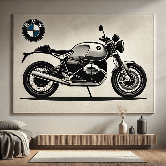 Motorcycle Wall Art Rug Inspired by BMW